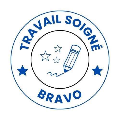 Tampons enseignants "ENCRAGE" BLEU à la pièce