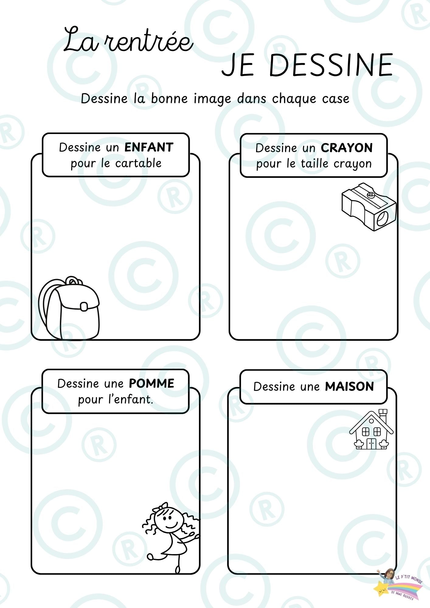 Mon dossier d'activités pour la RENTRÉE des classes PDF ( Maternelle)
