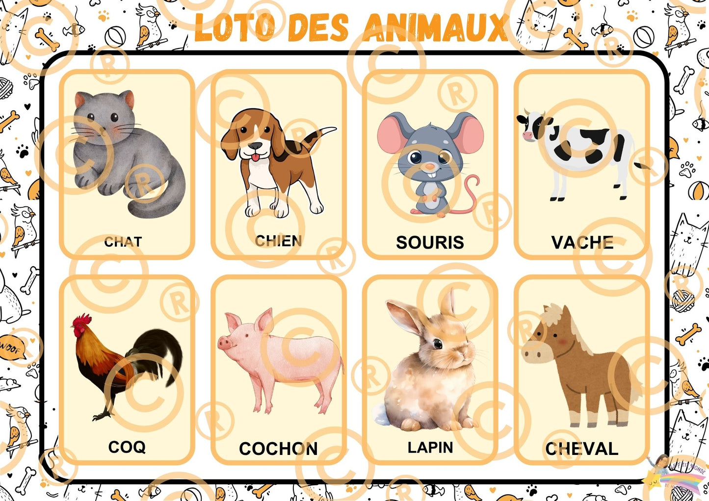PDF Loto des animaux PDF