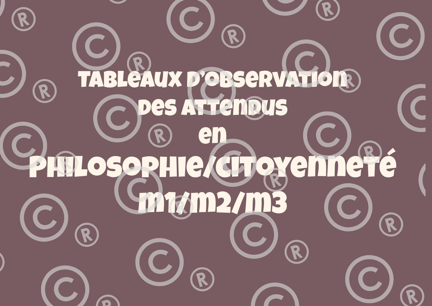 Tableaux d'observation des attendus (Form Techn et Man, Phil/Cit, Sciences humaines) PDF