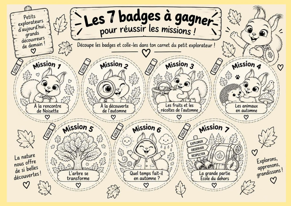 NOUVEAU : Le carnet des petits explorateurs de l'AUTOMNE pour les maternelles (Ecole du dehors) PDF