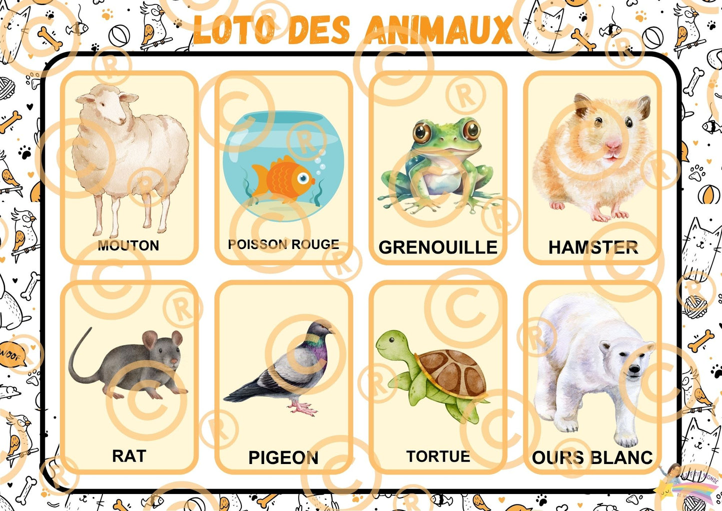 PDF Loto des animaux PDF