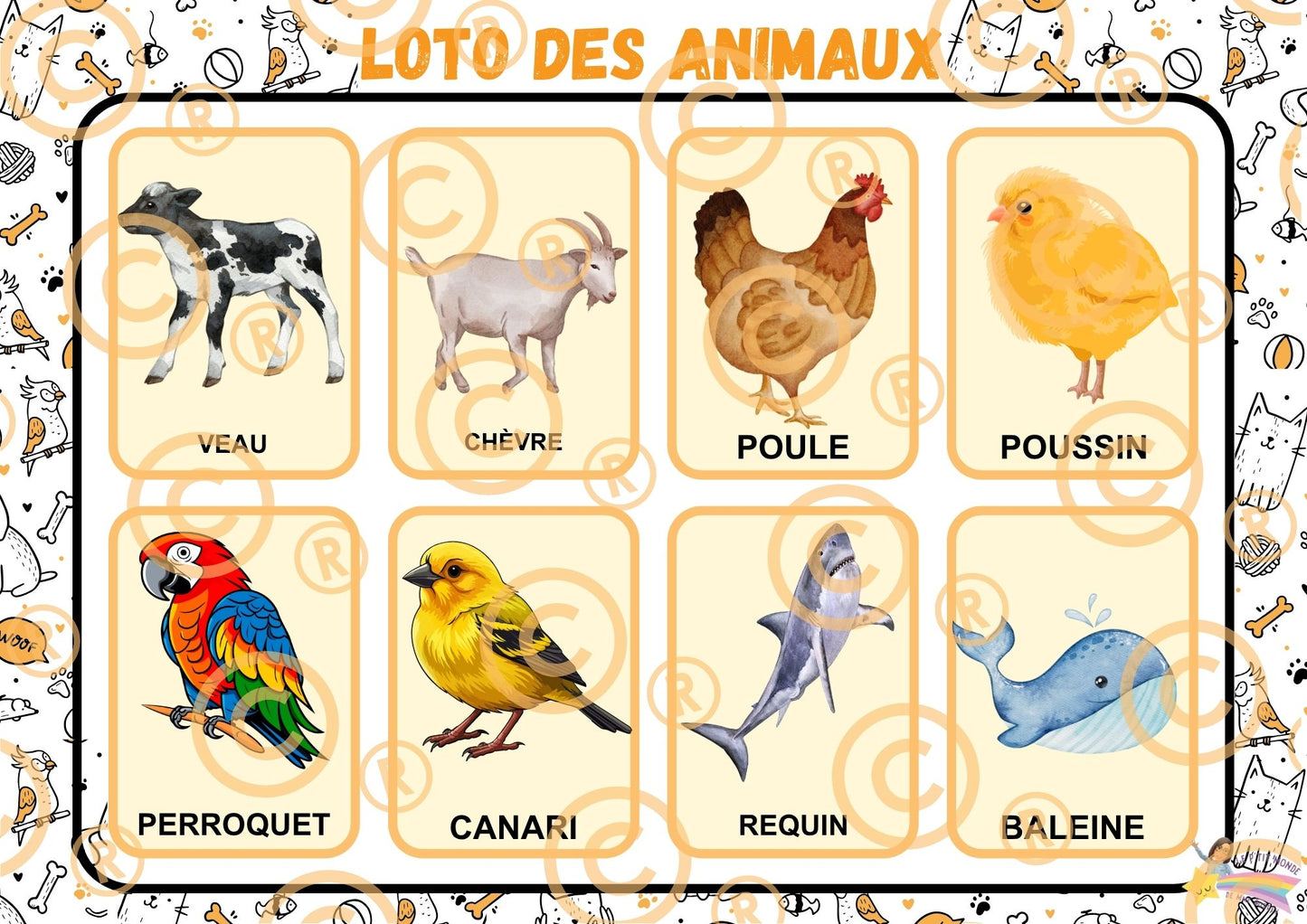 PDF Loto des animaux PDF