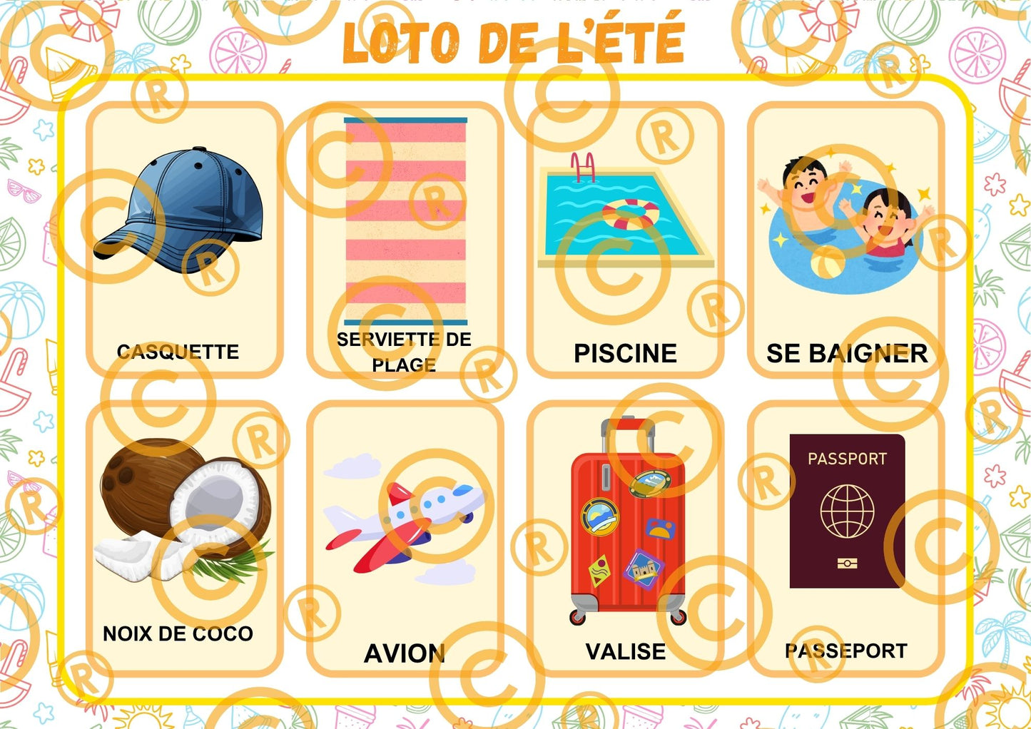 PDF loto de l'été PDF