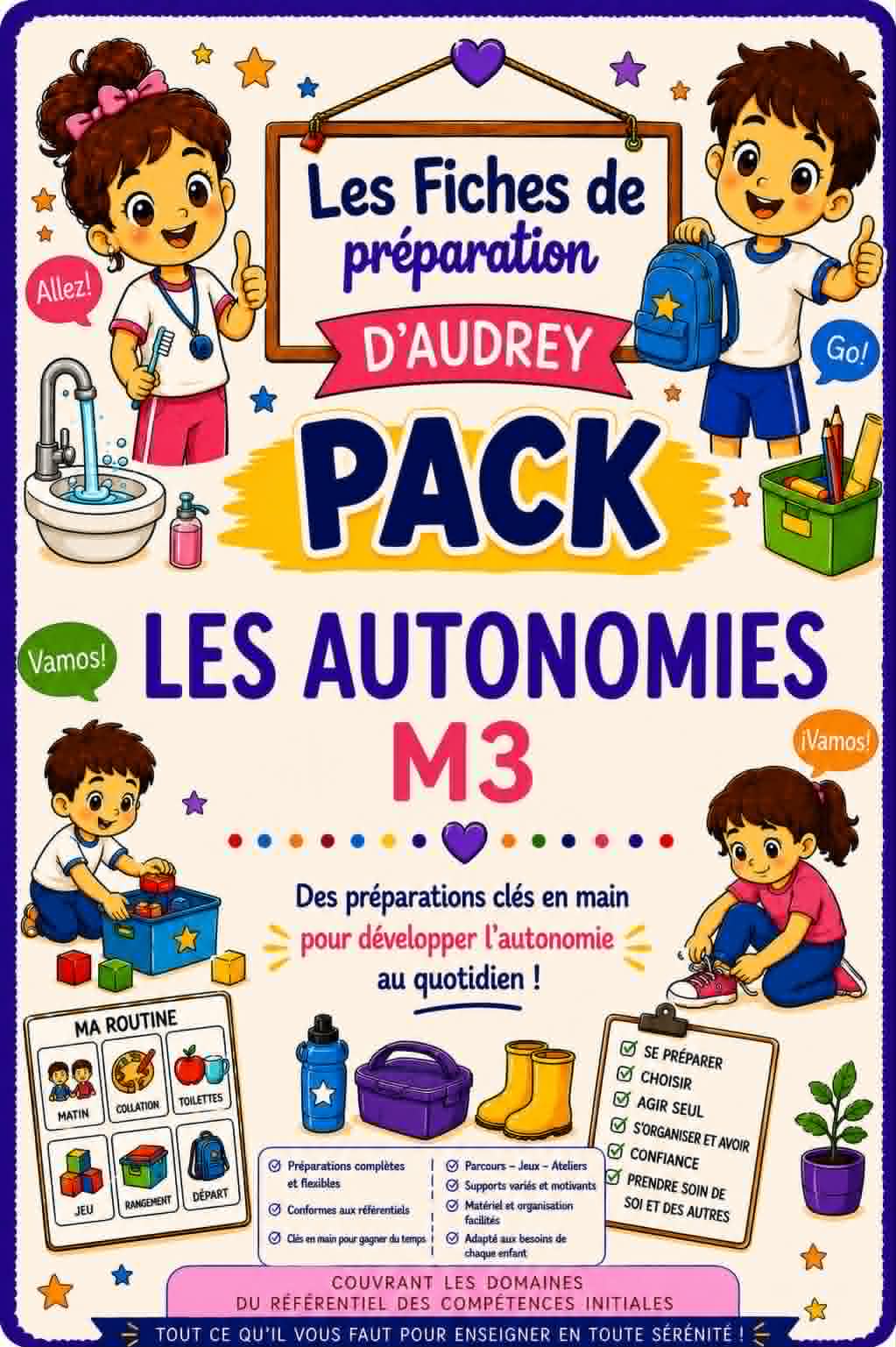 Pack: Préparations de leçon "LES AUTONOMIES " M3 PDF