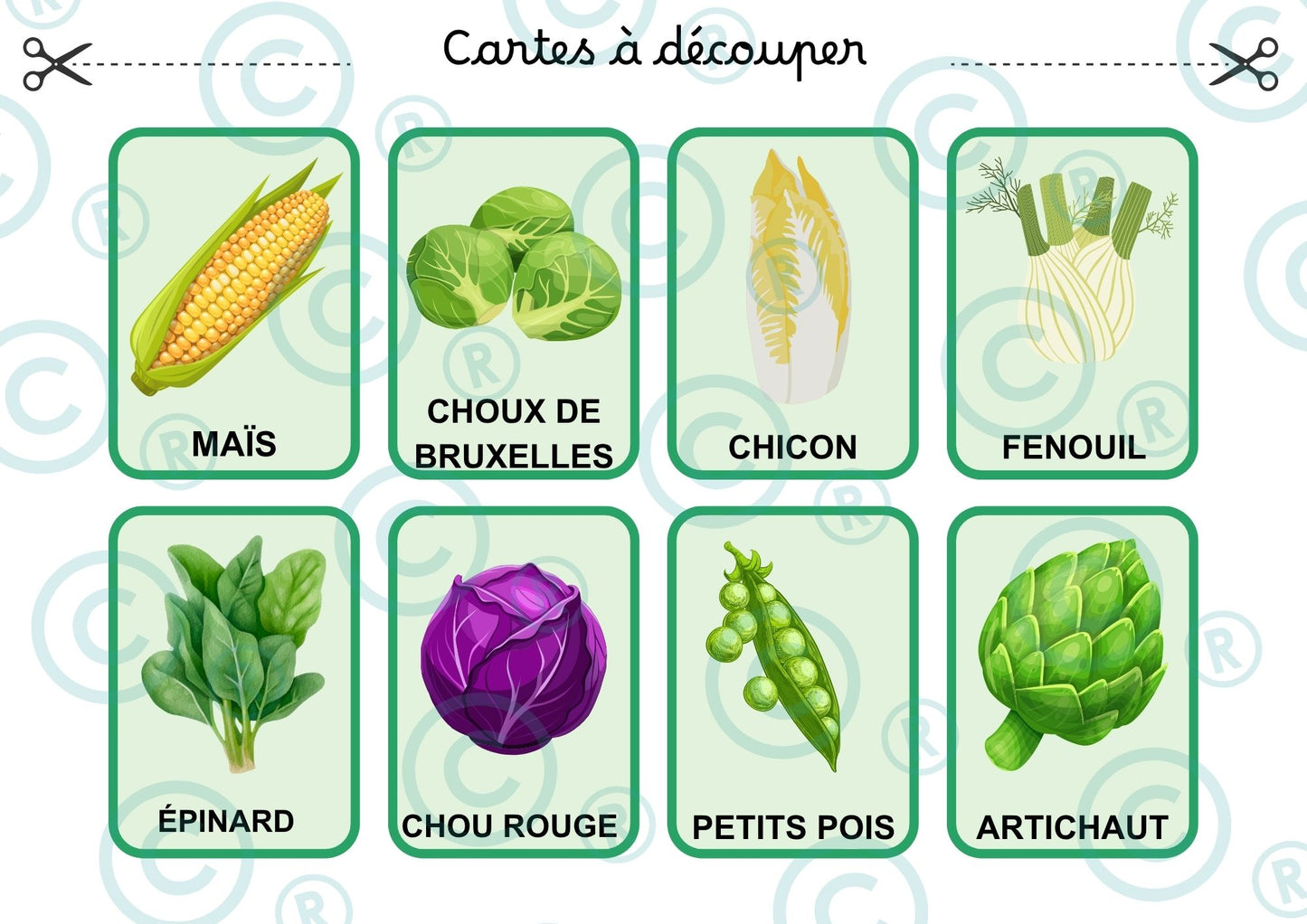 Loto des légumes PDF