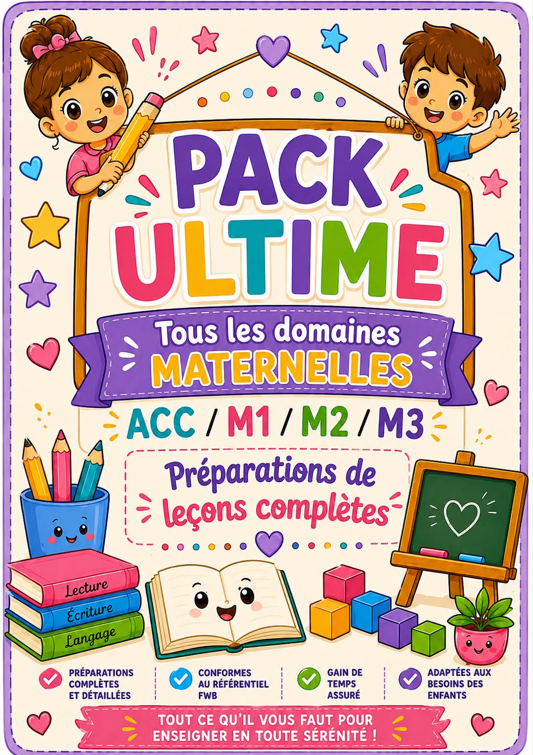 PACK ULTIME avec TOUS LES DOMAINES: Préparations complètes maternelles Acc/M1/M2/M3 PDF