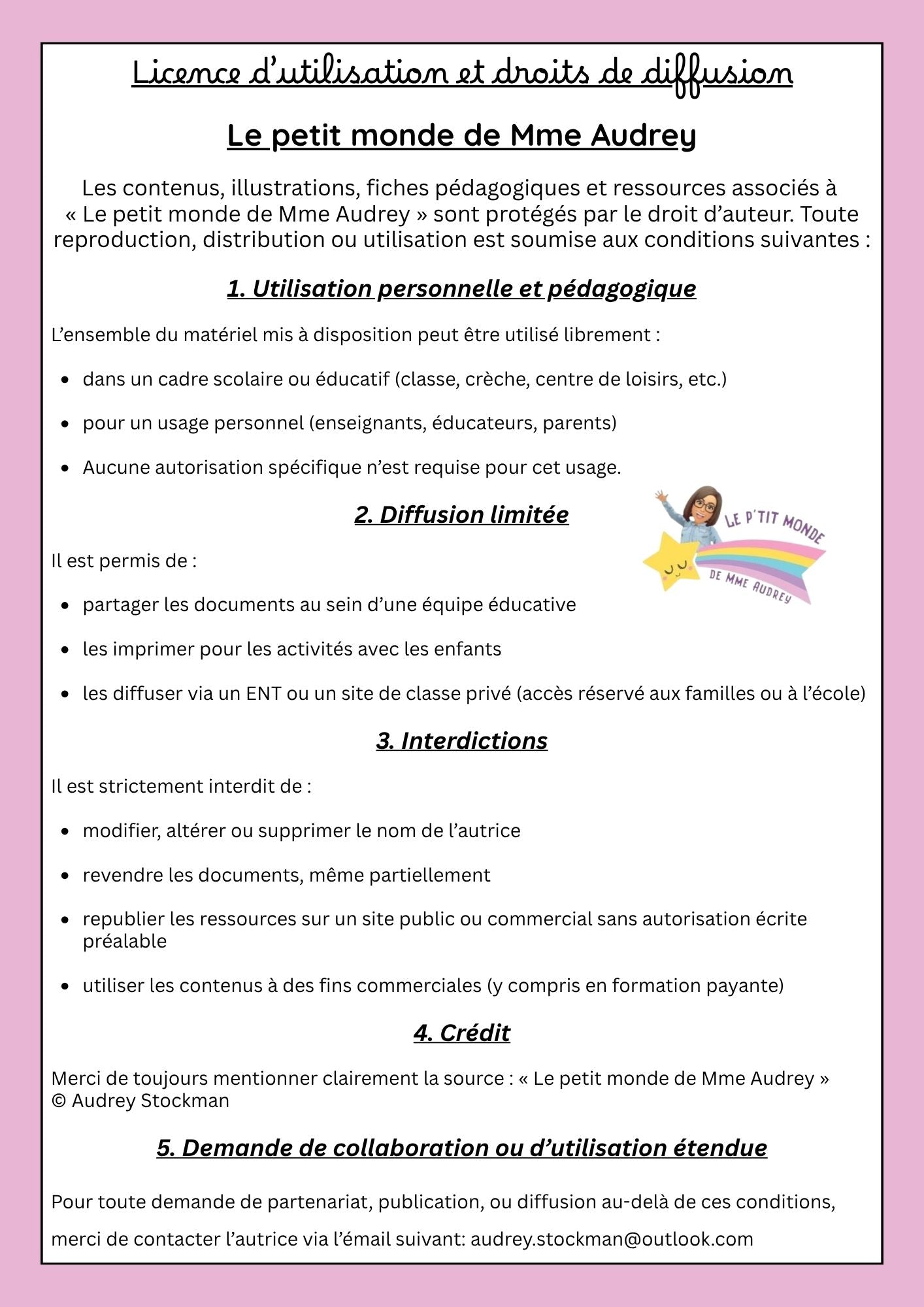 1 année d'affichage pour ma classe maternelle PDF