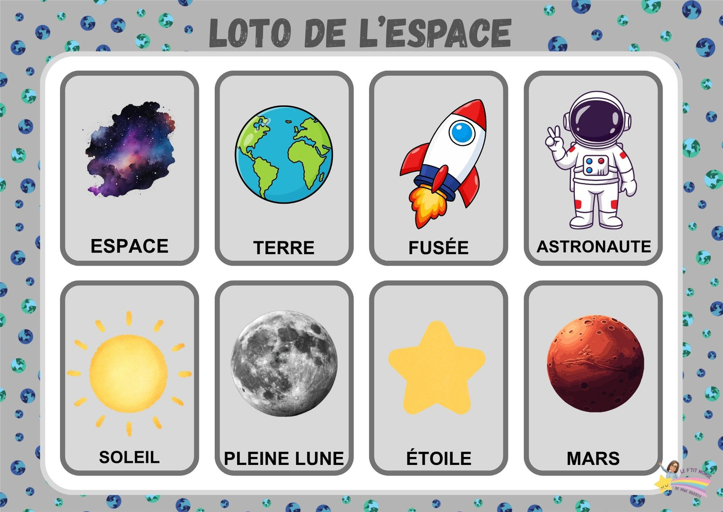 Le loto de l'espace