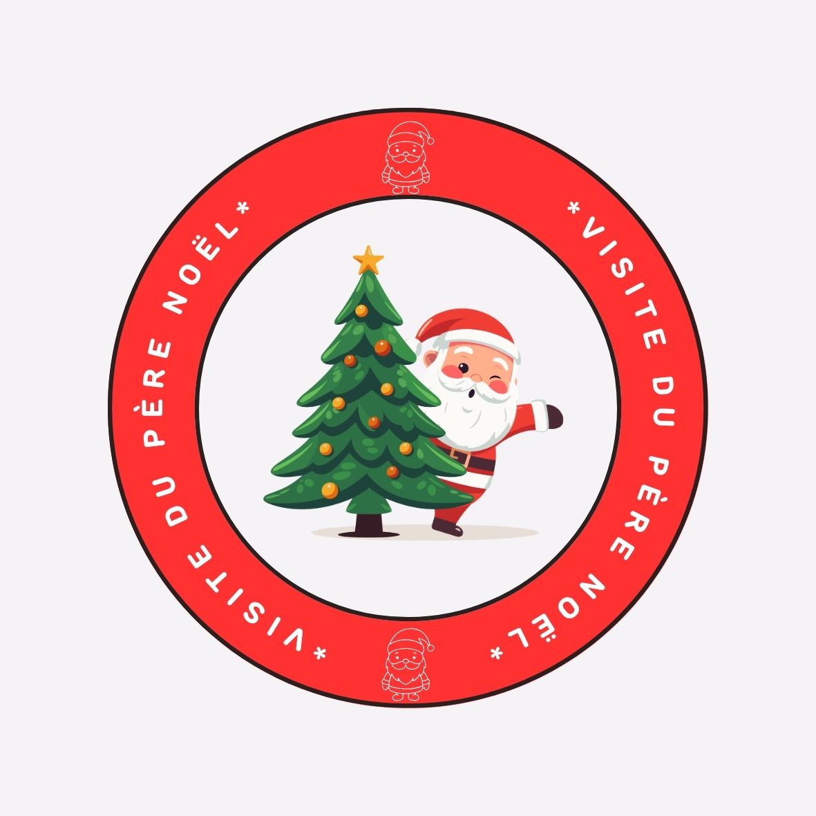 STICKERS: Visite du Père Noel
