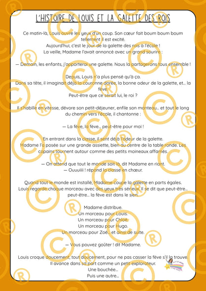 Mon p'tit dossier sur "La galette des rois" L'épiphanie