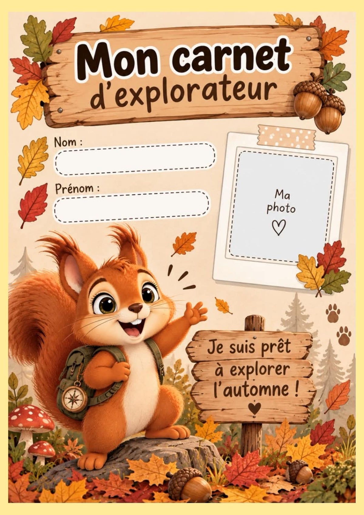 NOUVEAU : Le carnet des petits explorateurs de l'AUTOMNE pour les maternelles (Ecole du dehors) PDF