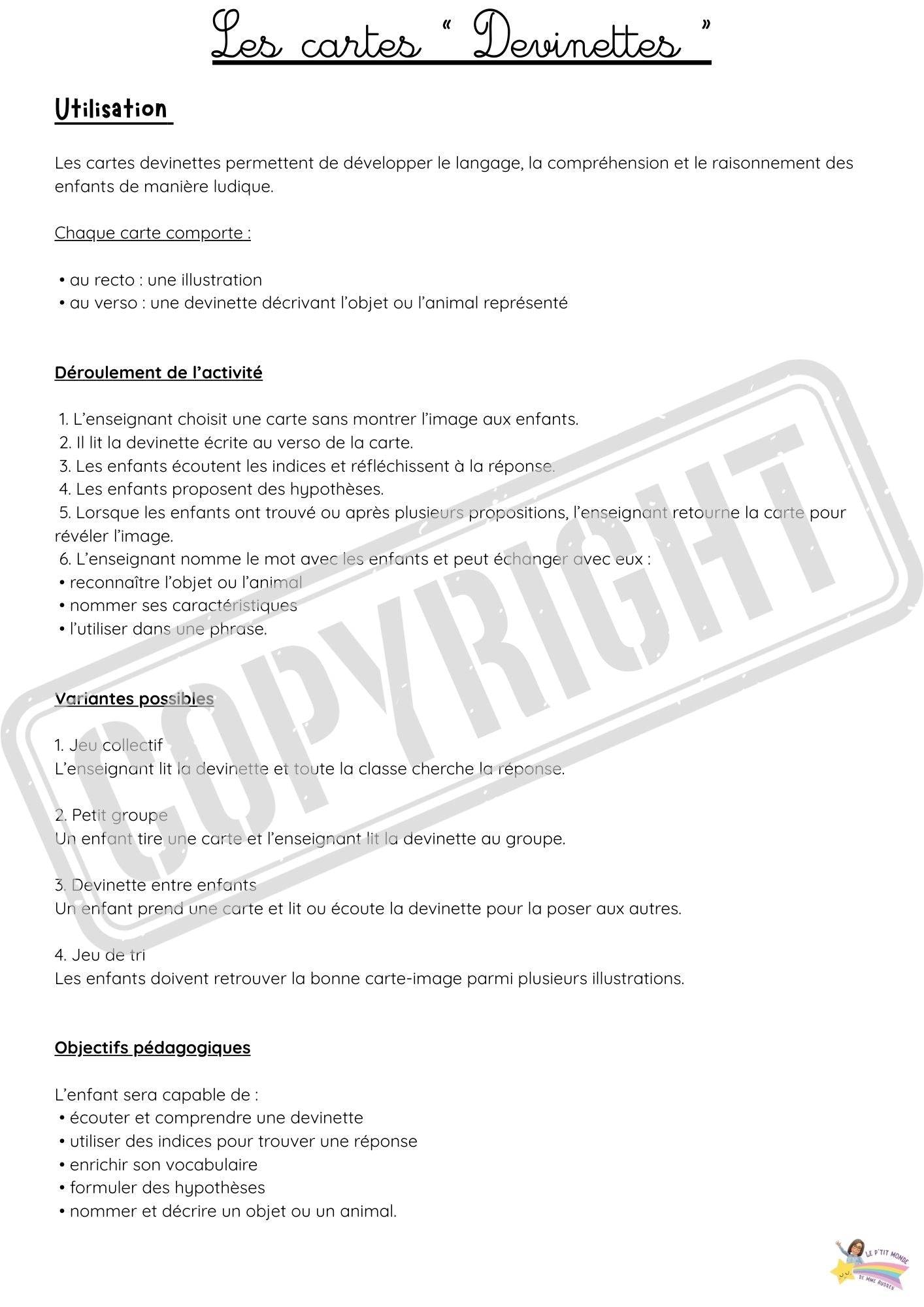 Mes p'tits ateliers de Français