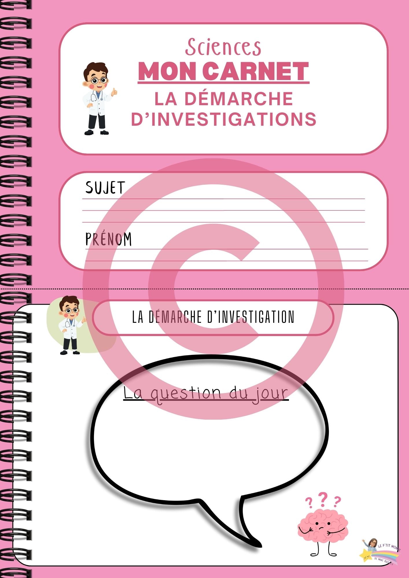 Dossier Sciences: Le corps humain /Les 5 sens (320 pages) + démarches d'investigation