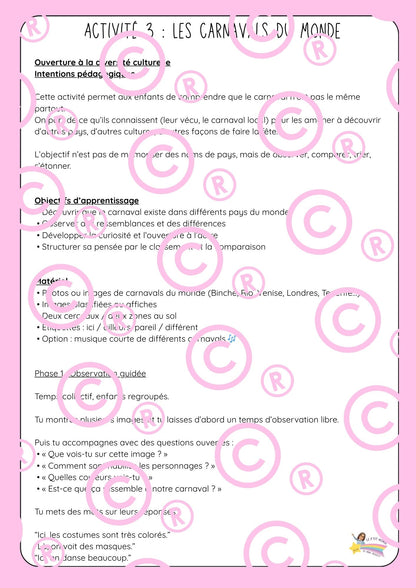 Mon p'tit dossier sur le carnaval (250 pages)