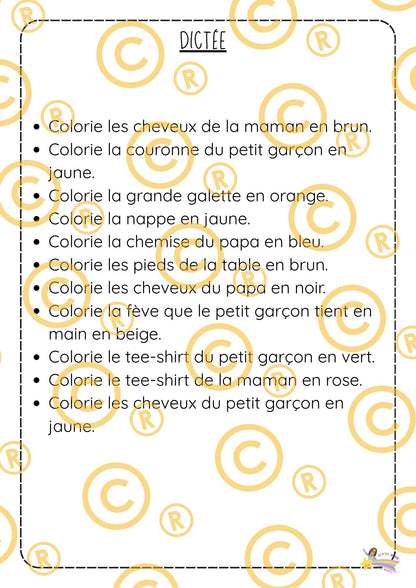 Mon p'tit dossier sur "La galette des rois" L'épiphanie