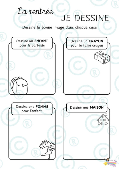 Mon dossier d'activités pour la RENTRÉE des classes PDF ( Maternelle)