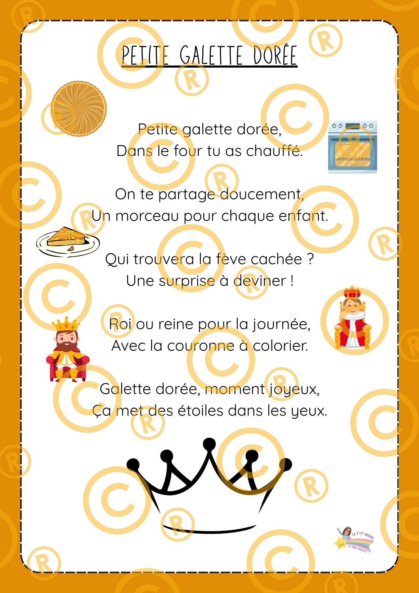 Mon p'tit dossier sur "La galette des rois" L'épiphanie