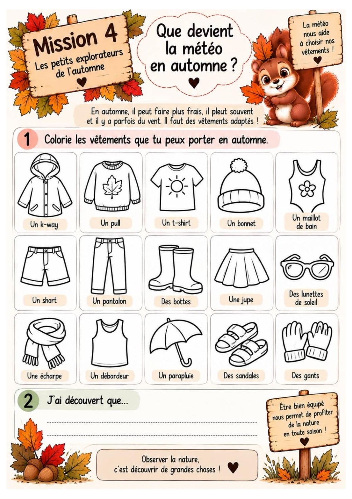 NOUVEAU : Le carnet des petits explorateurs de l'AUTOMNE pour les maternelles (Ecole du dehors) PDF