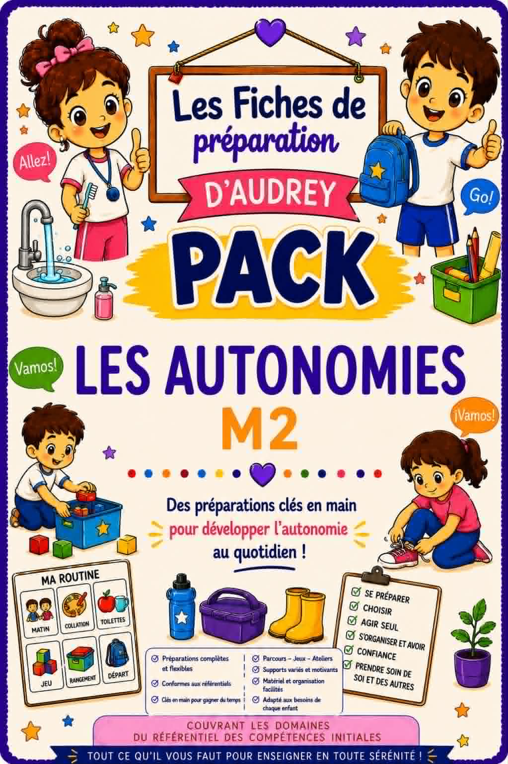 Pack : Préparations de leçon : "LES AUTONOMIES " M2 PDF
