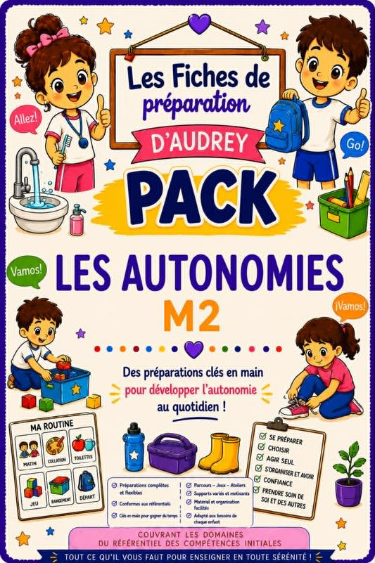 Pack : Préparations de leçon : "LES AUTONOMIES " M2 PDF