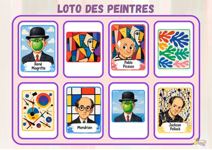 NOUVEAU! Mon p'tit dossier sur les peintres (Pdf)