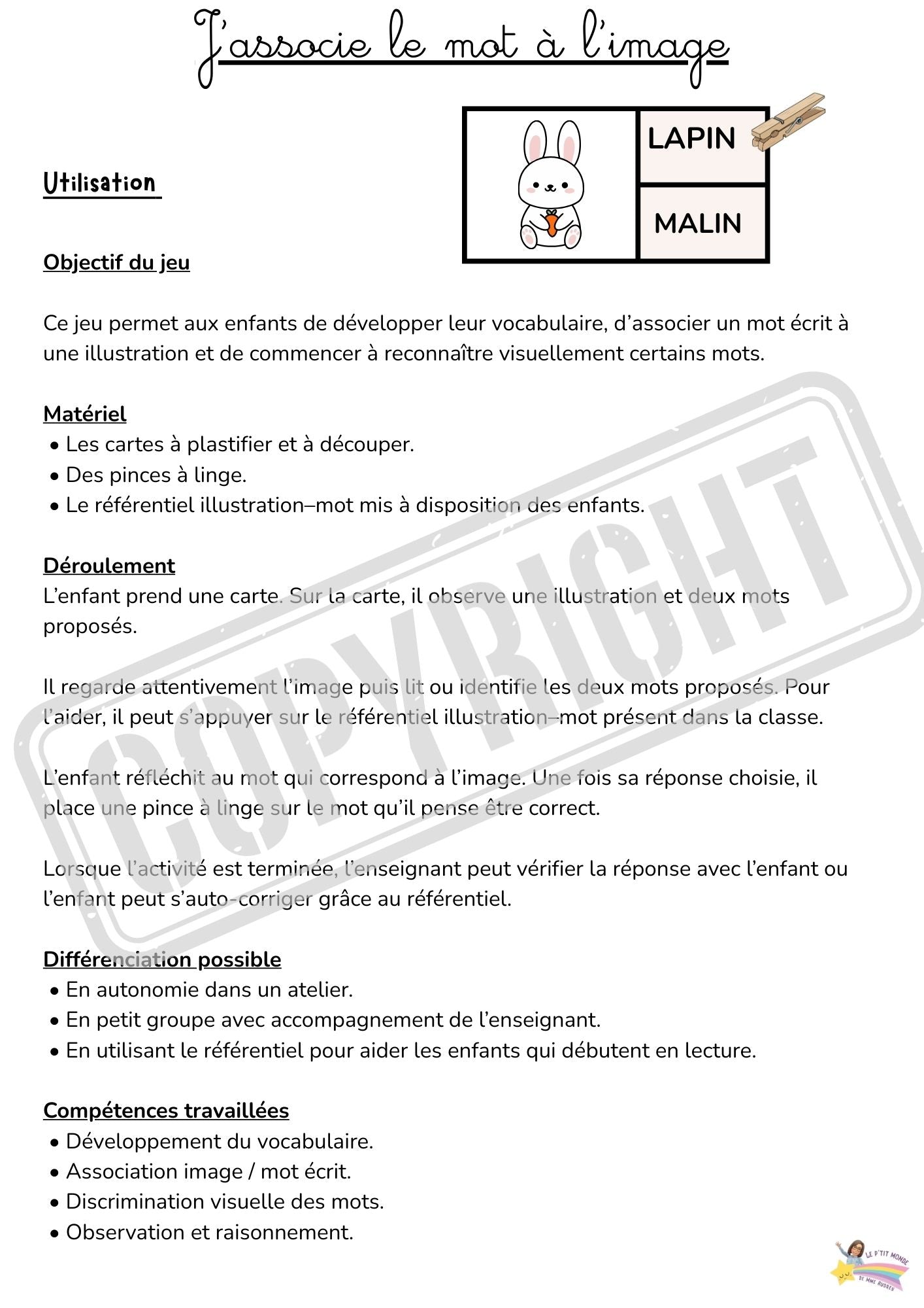 Mes p'tits ateliers de Français