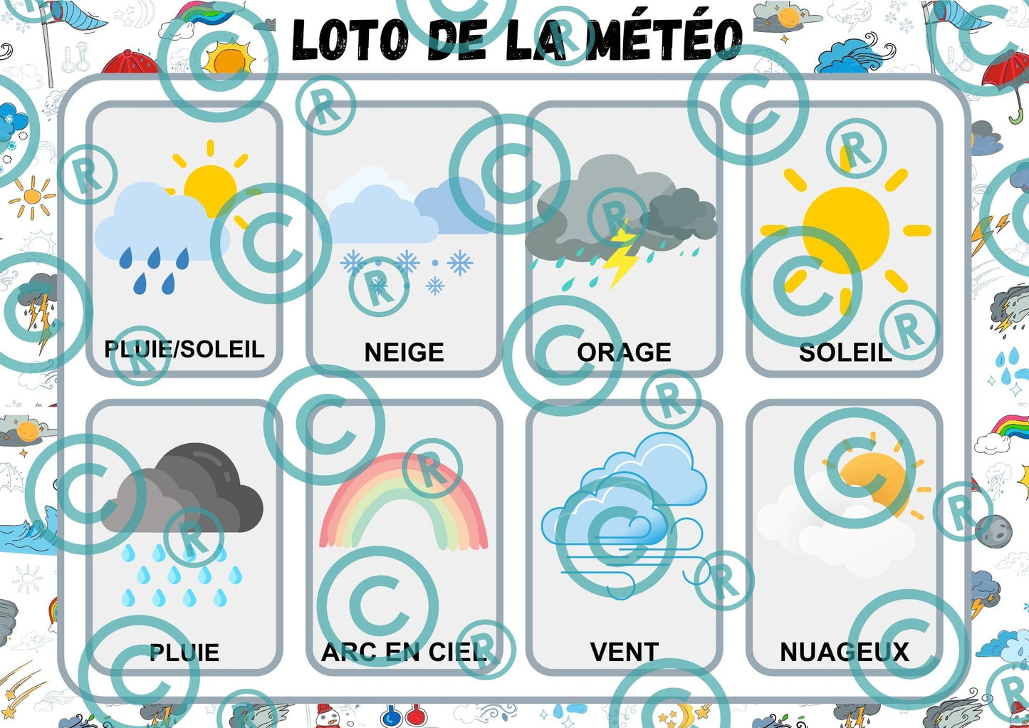 PDF Loto de la "météo" PDF
