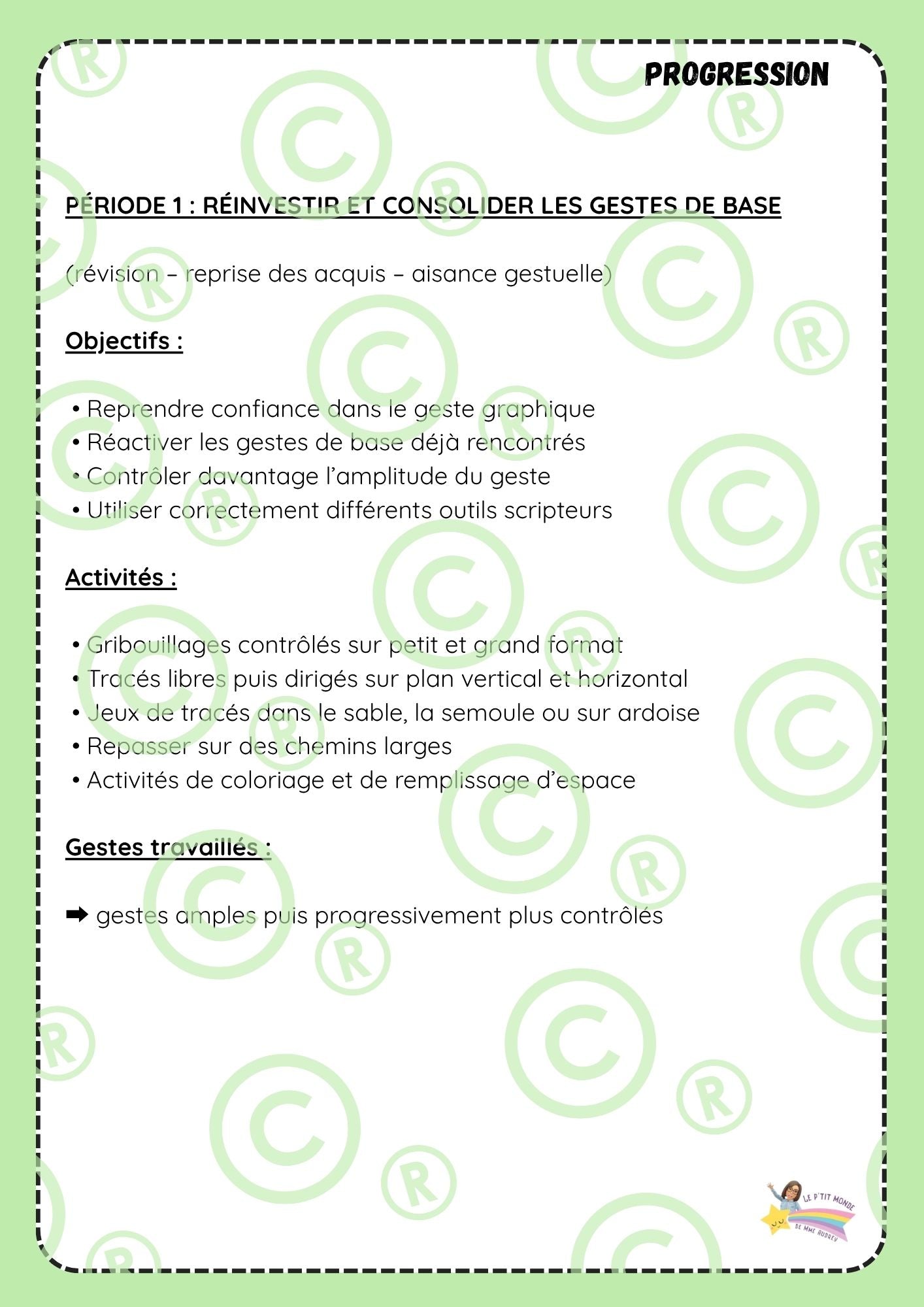 Mon cahier autonome de GRAPHISME: M2/M3