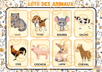 PDF Loto des animaux PDF