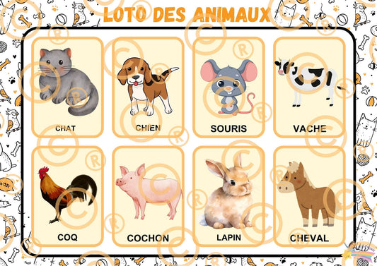 PDF Loto des animaux PDF