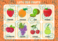 Loto des fruits PDF