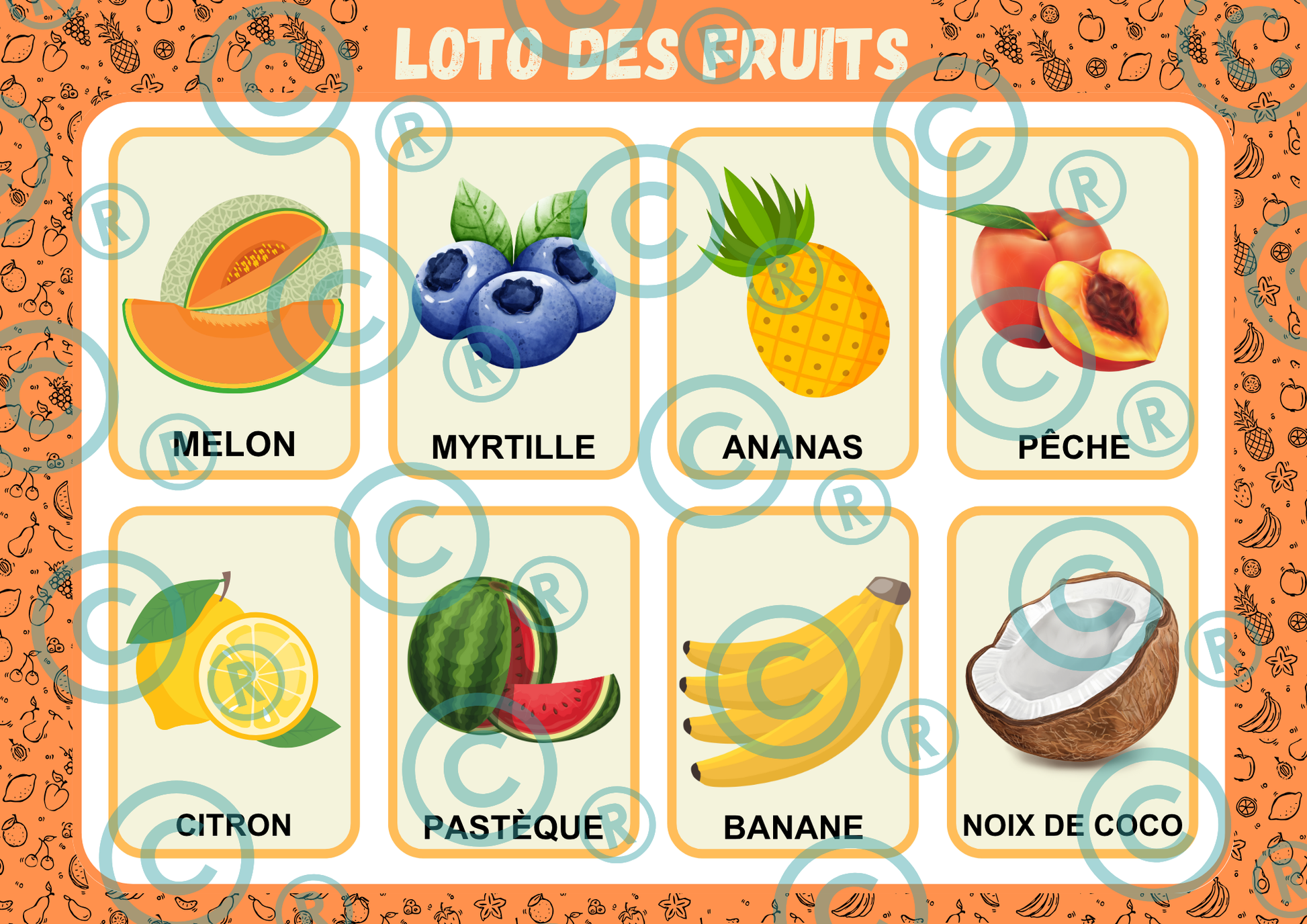Loto des "fruits"