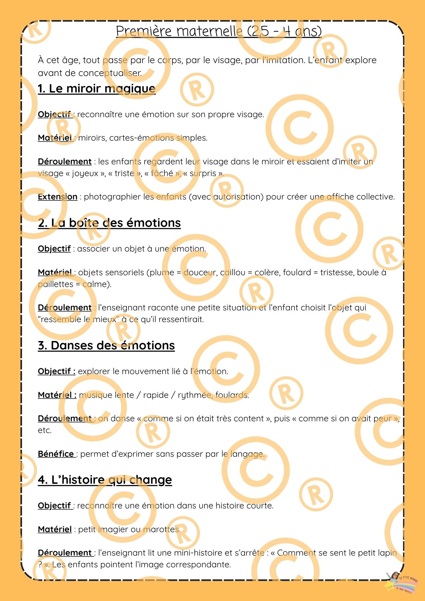 Mon p'tit dossier sur Les Emotions (NEW)