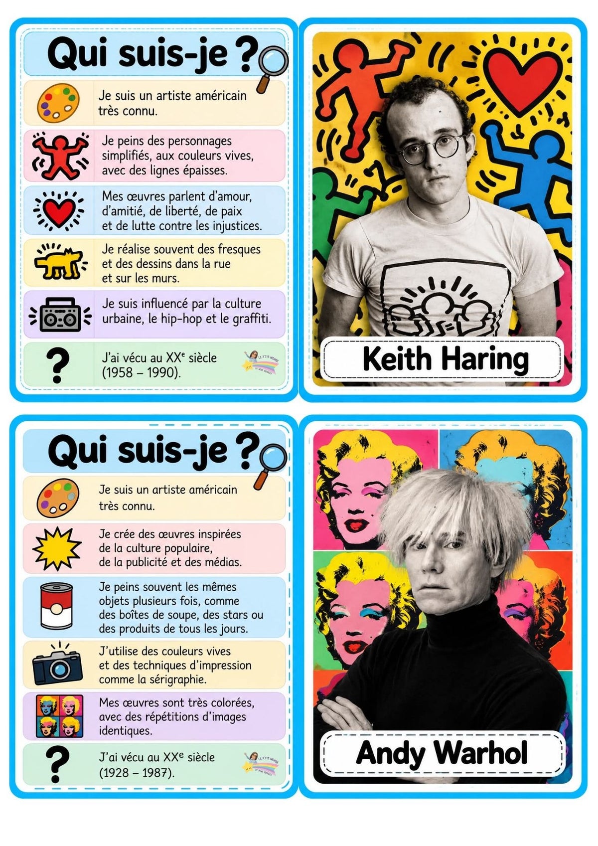 NOUVEAU! Mon p'tit dossier sur les peintres (Pdf)