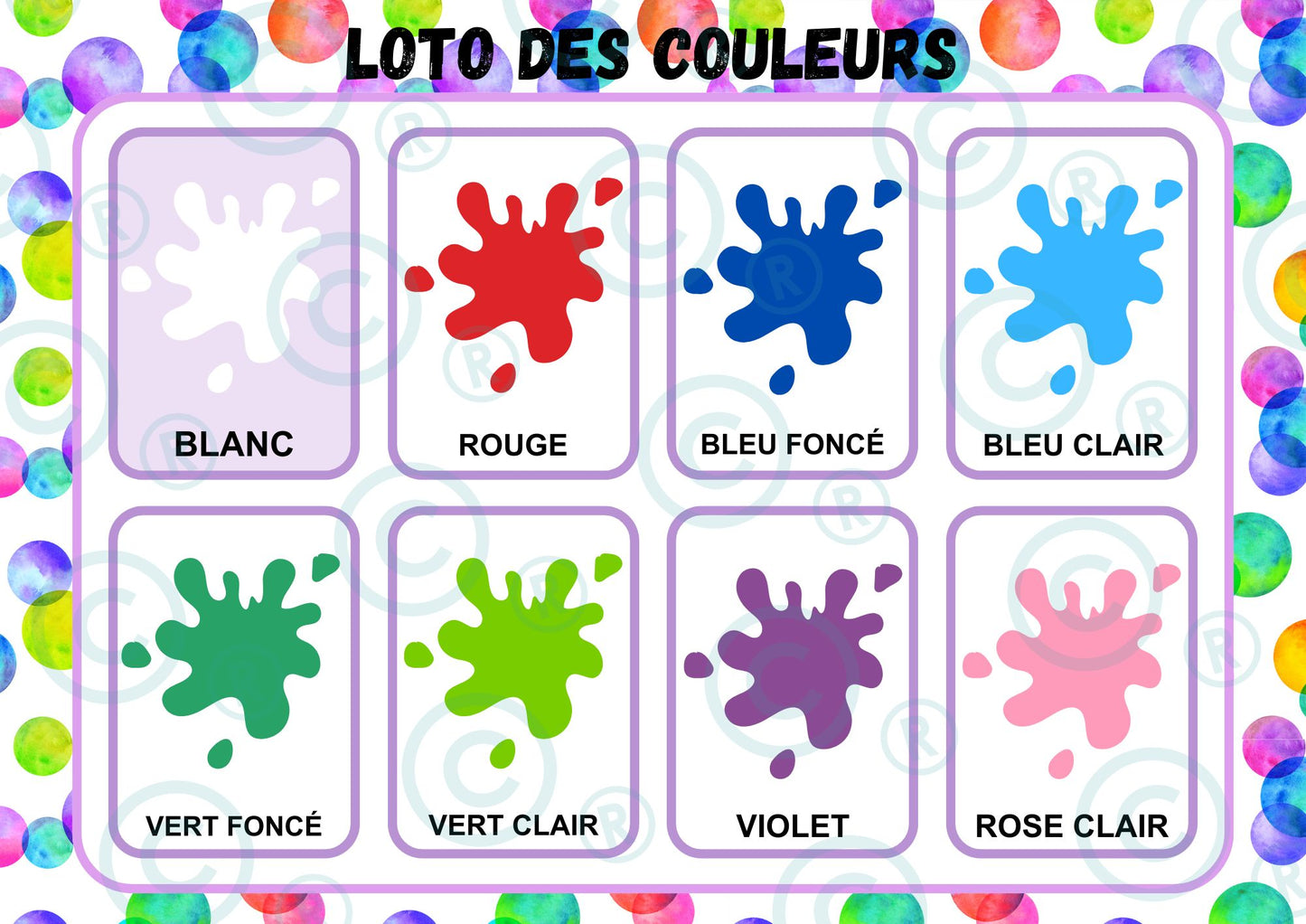 PDF Loto "des couleurs" PDF