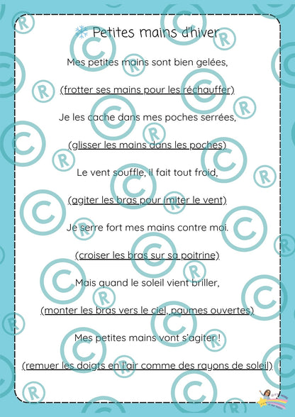 NOUVEAU ! Mon p'tit dossier : L'hiver ( maternelles)