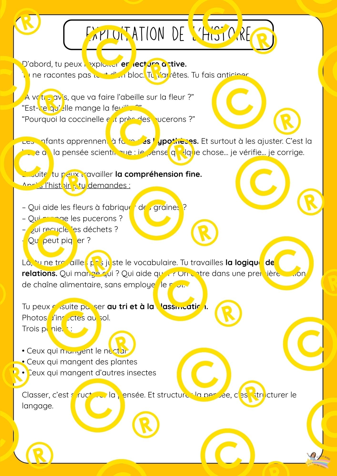 Mon dossier scientifique sur les insectes