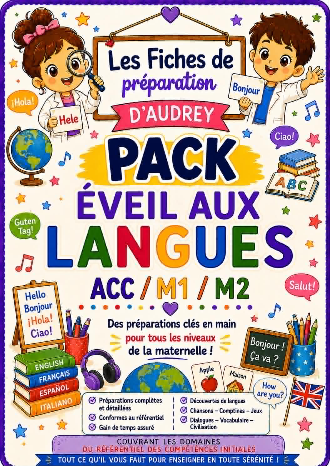 PACK EVEIL AUX LANGUES de préparations complètes Acc/M1/M2 PDF