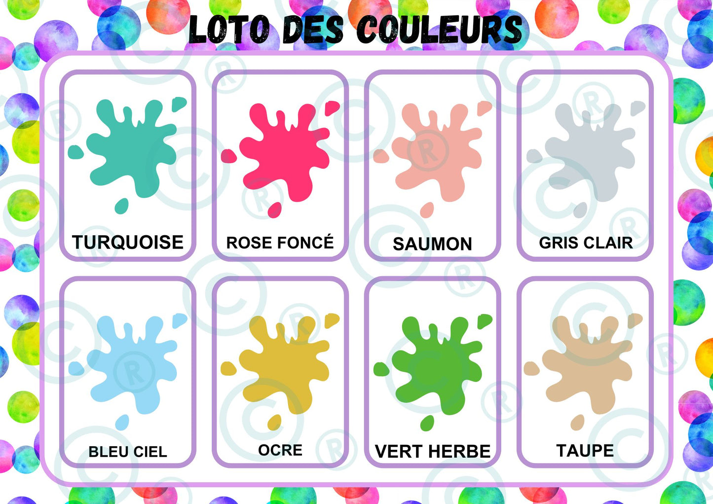 PDF Loto "des couleurs" PDF