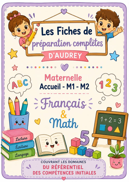 PACK Français/Math Acc/M1/M2 Préparations de leçon complètes PDF