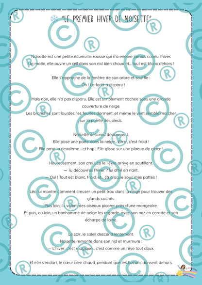 NOUVEAU ! Mon p'tit dossier : L'hiver ( maternelles)