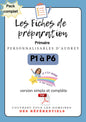 Prépas personnalisables : PRIMAIRES: Pack complet: P1 à P6 : PDF (version simple + version complète)en lien avec le Référentiels.