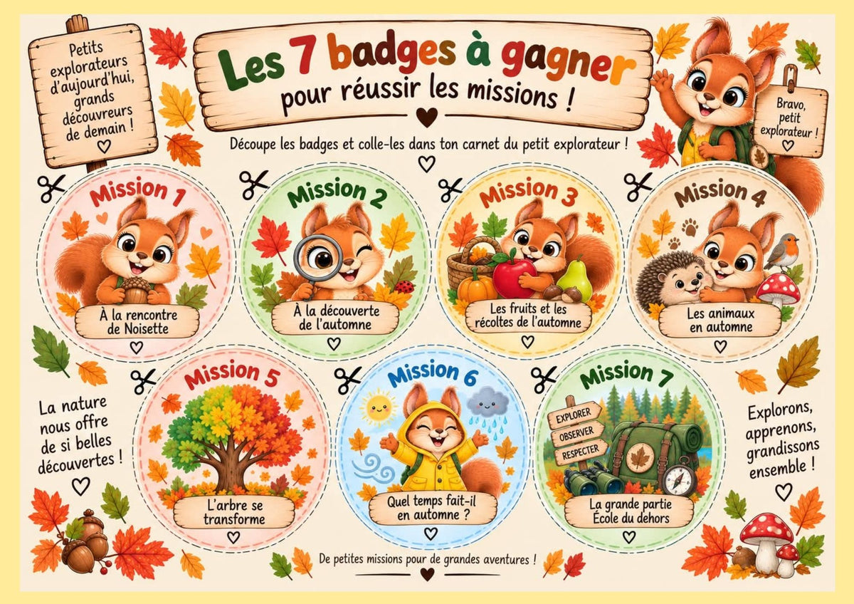 NOUVEAU : Le carnet des petits explorateurs de l'AUTOMNE pour les maternelles (Ecole du dehors) PDF