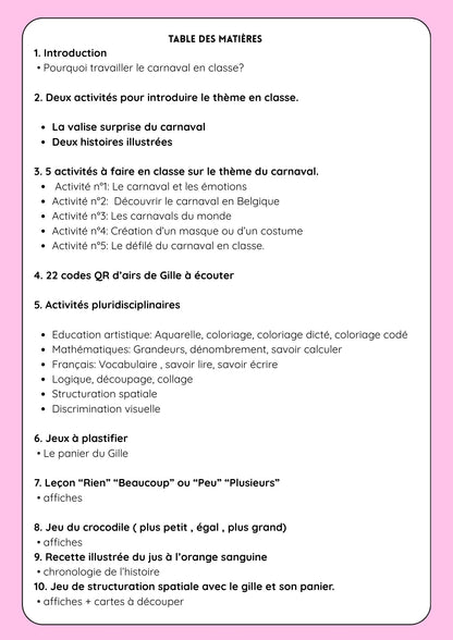 Mon p'tit dossier sur le carnaval (250 pages)