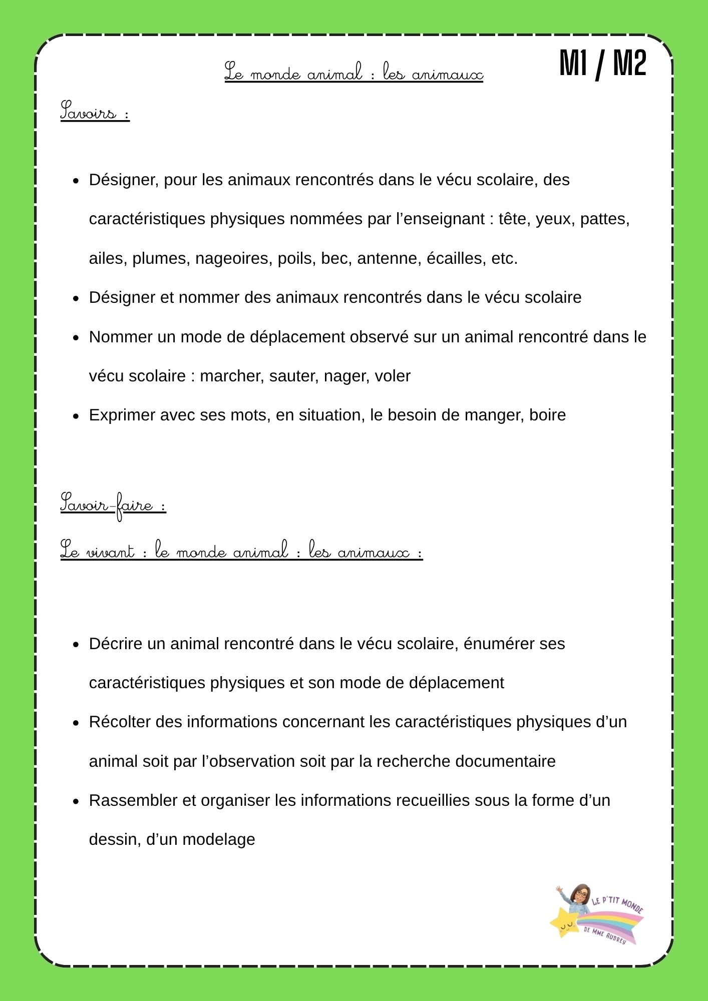 Dossier scientifique : Le monde animal (La classification)