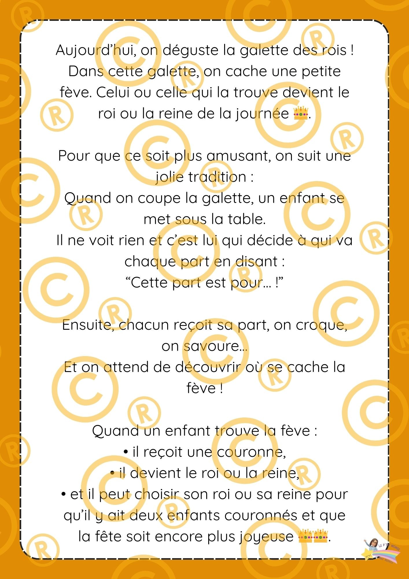 Mon p'tit dossier sur "La galette des rois" L'épiphanie