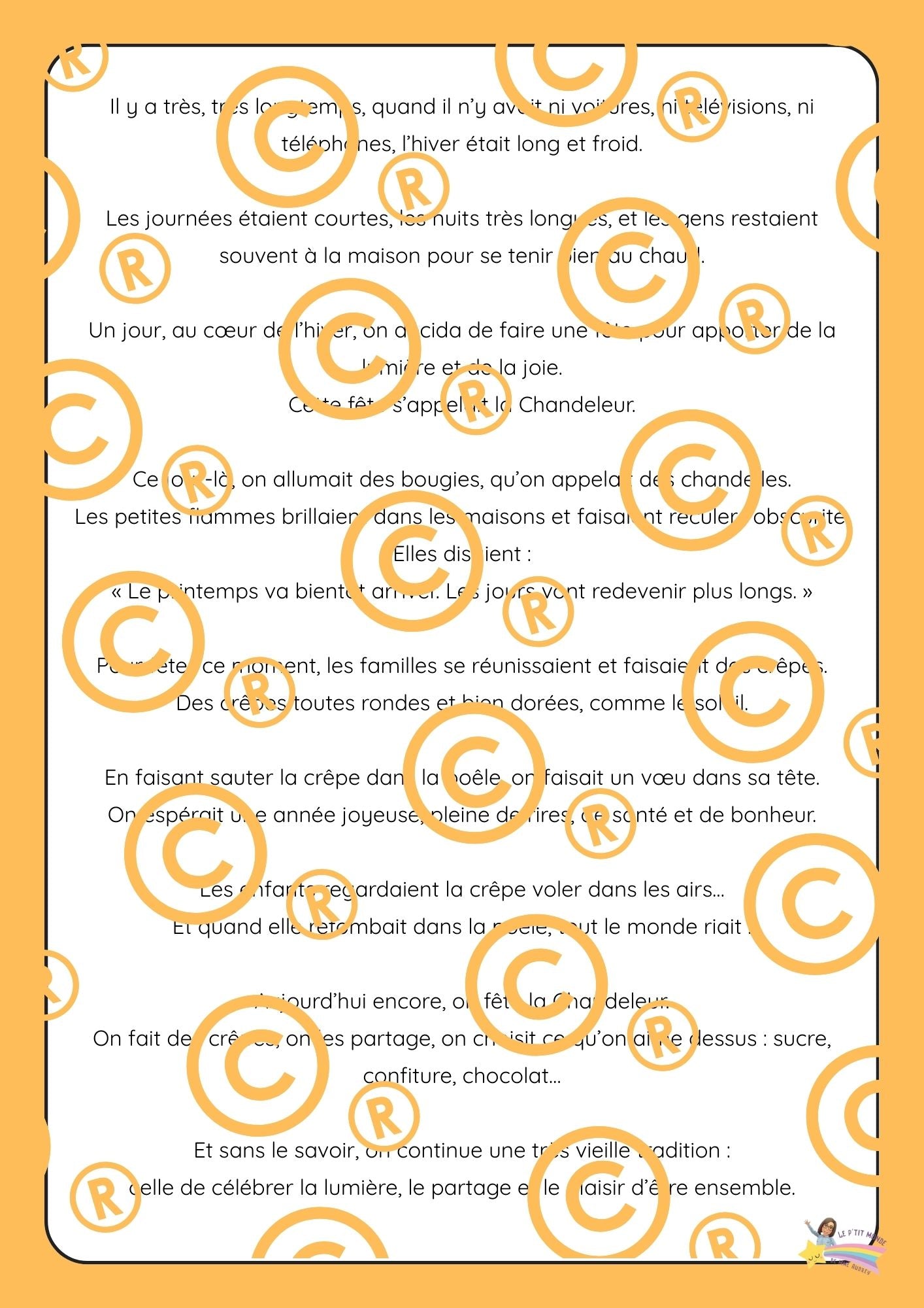 Mon dossier sur la Chandeleur