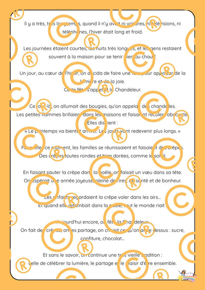 Mon dossier sur la Chandeleur