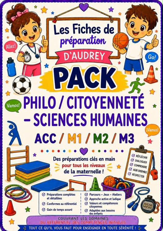 PACK COMPLET Philo/Citoyenneté/Sciences humaines Préparations de leçons complètes Acc/M1/M2/M3 PDF